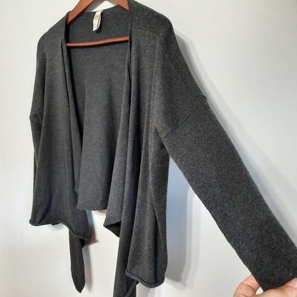 Lole Dark Grey Waterfall Cardigan - Picture 2 of 9